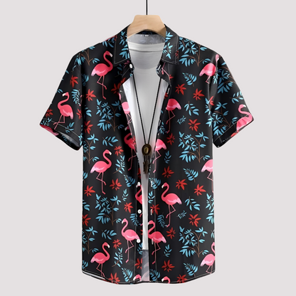 Arjun - Herren-Freizeithemd mit Hawaii-Muster