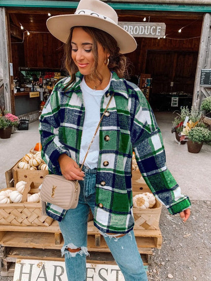 Justy - Chemise en flanelle confortable et ample pour femmes