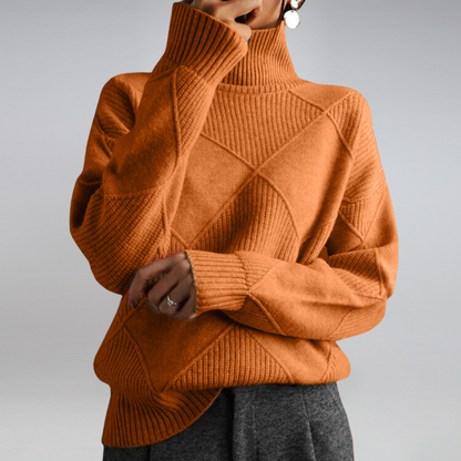 Camille – Damen-Kaschmirpullover mit Rollkragen