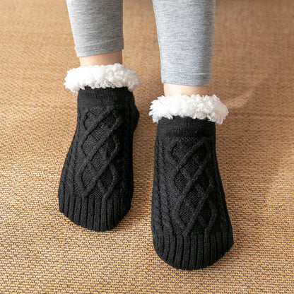Raquel - Bequeme und rutschfeste Damenplüschsocken für den Winter