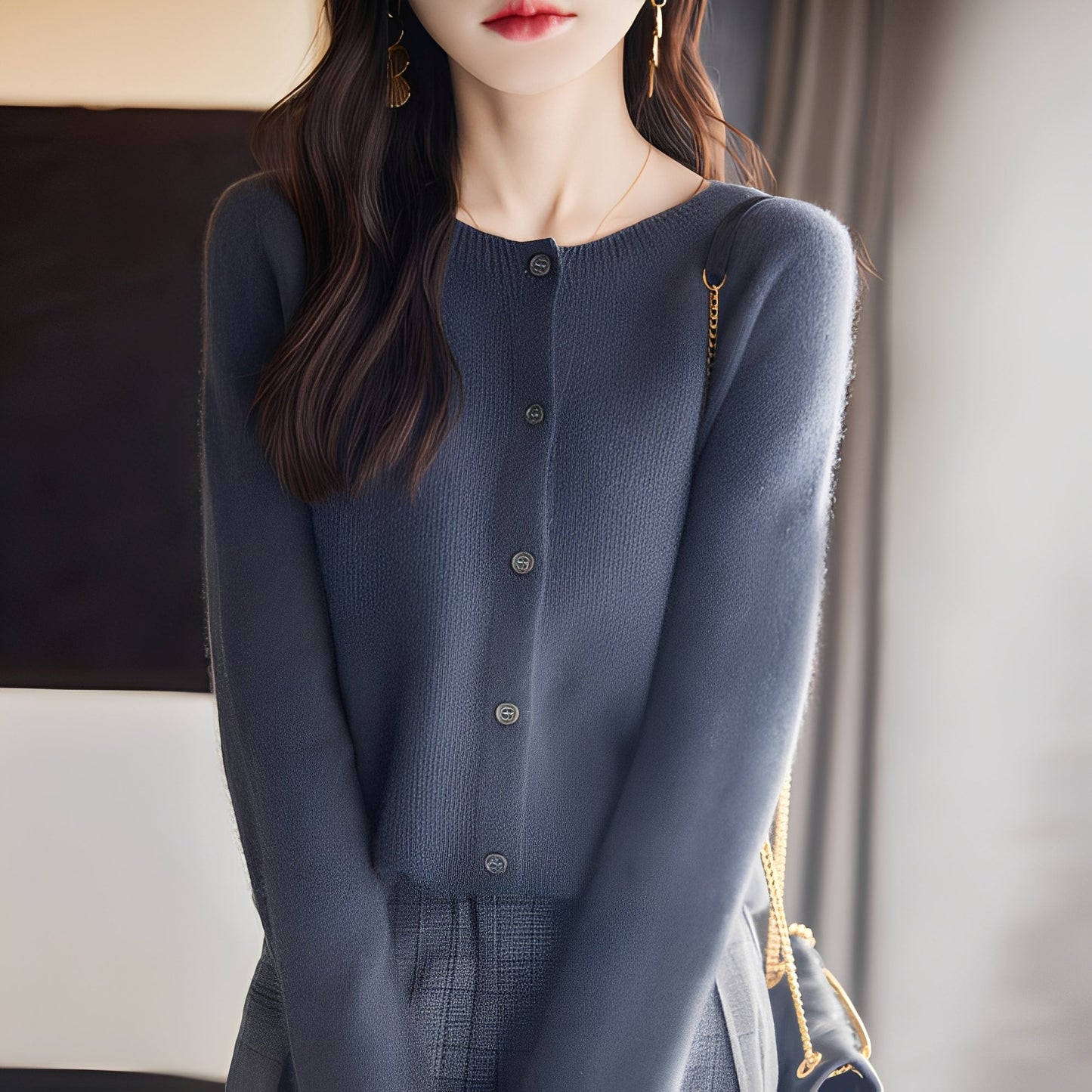 Haydée - Módní dámský kardigan s knoflíky