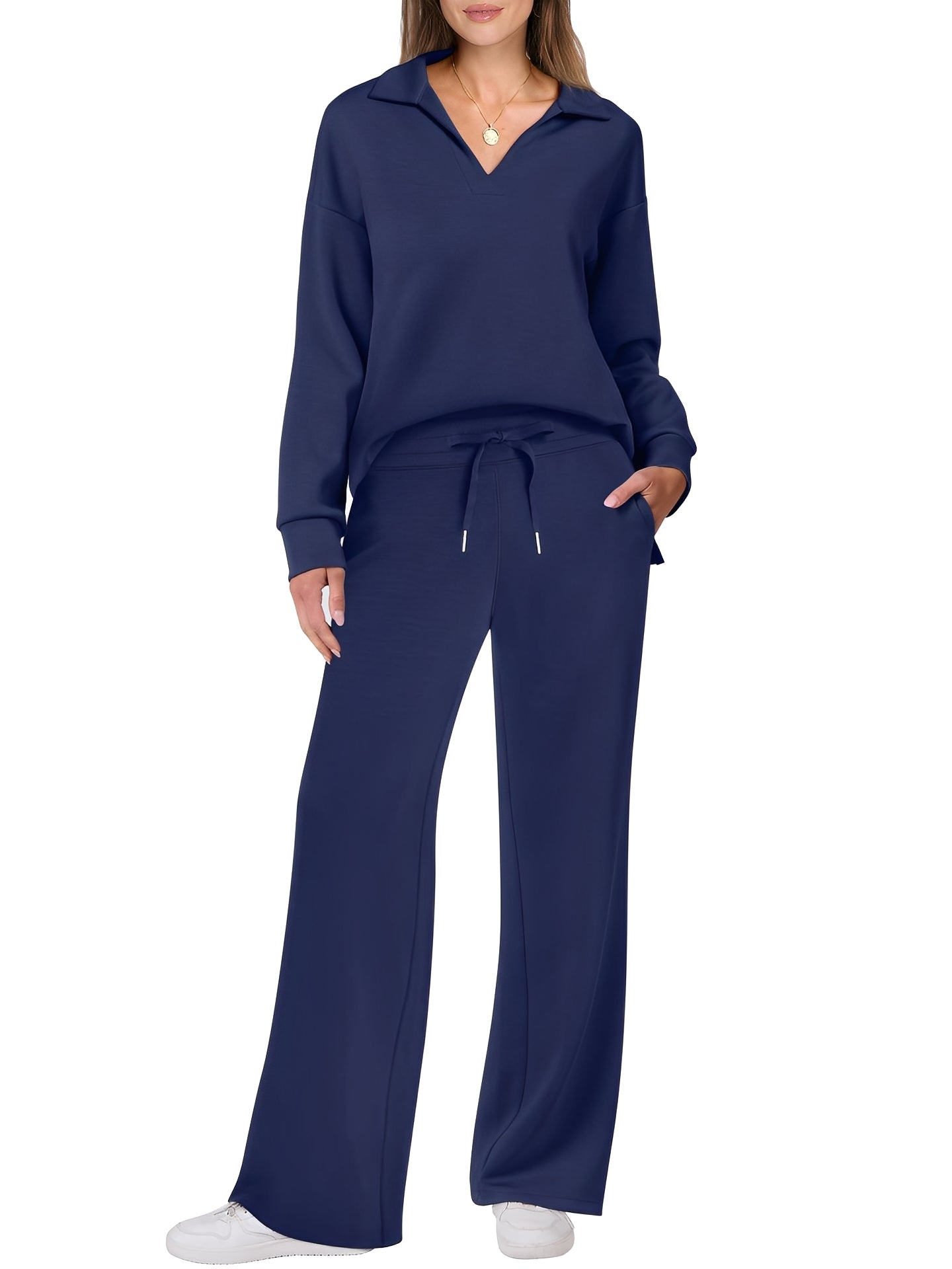Justina - Comfortable women's set with pullover and pants
