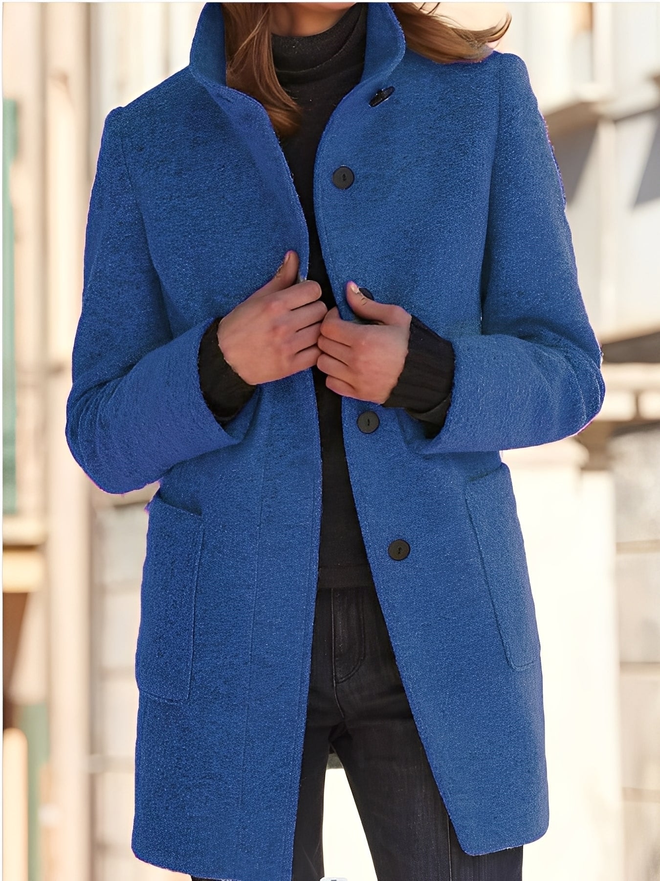 Julissa - Palton de iarnă călduros pentru femei cu buzunare