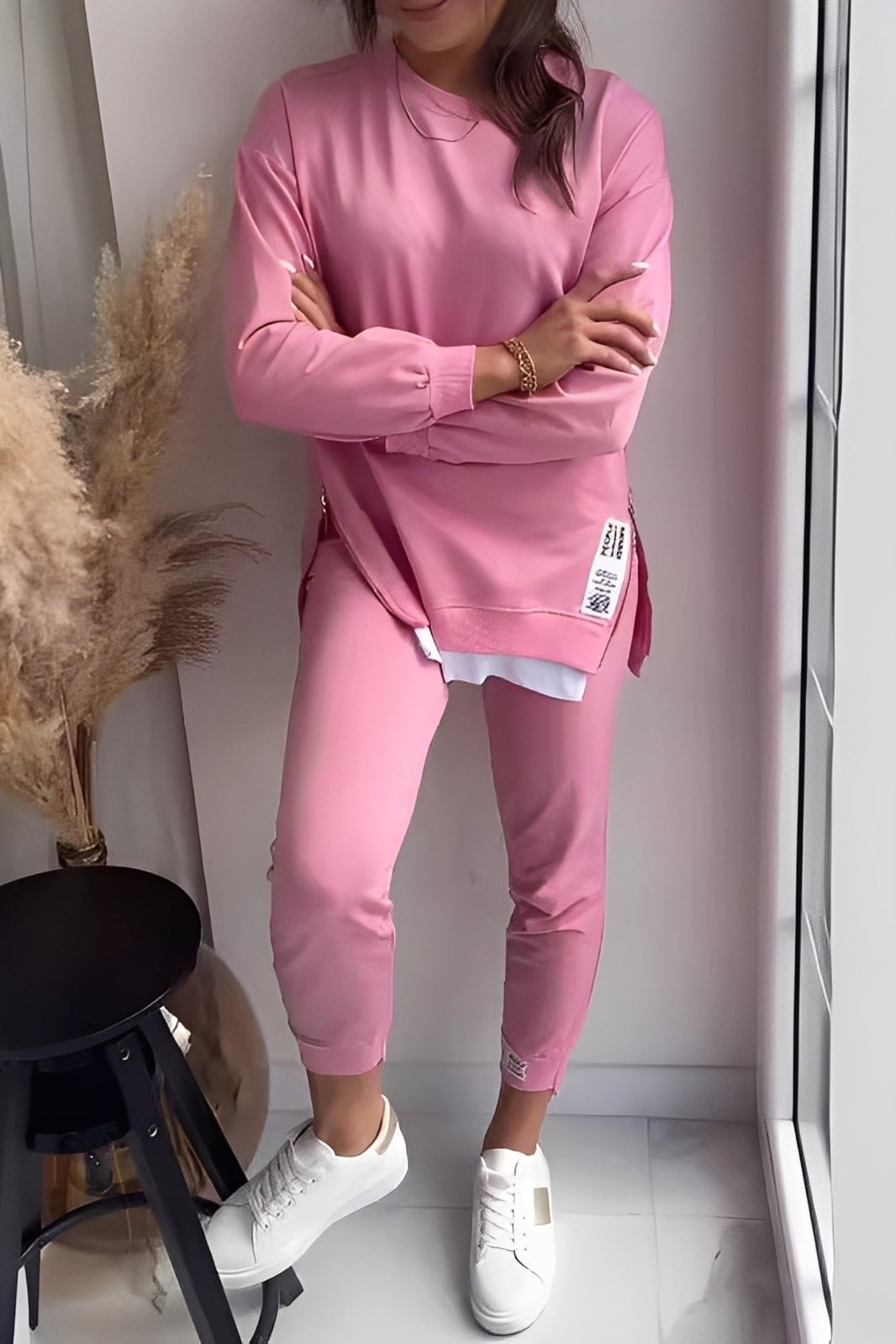 Kristine - Bequemes Damen-Sweatshirt- und Hosen-Set