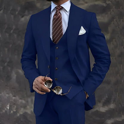 Cordell - Elegant tailored, formal men's three-piece suit
