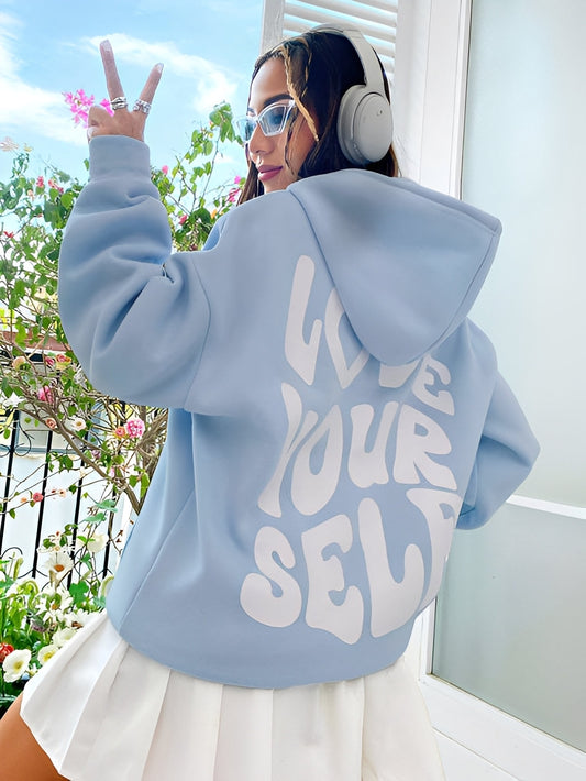 Marian - Sweat à capuche élégant avec motif saisissant pour femmes