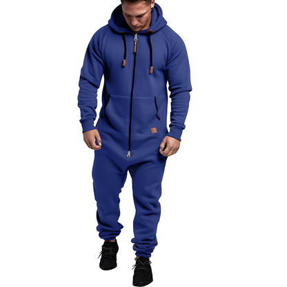 Benson - Combinaison polaire confortable pour homme avec capuche