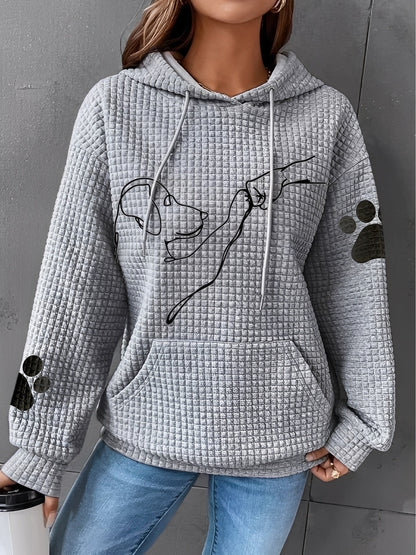 Berenice - Bedrucktes, warmes Frauen-Hoodie