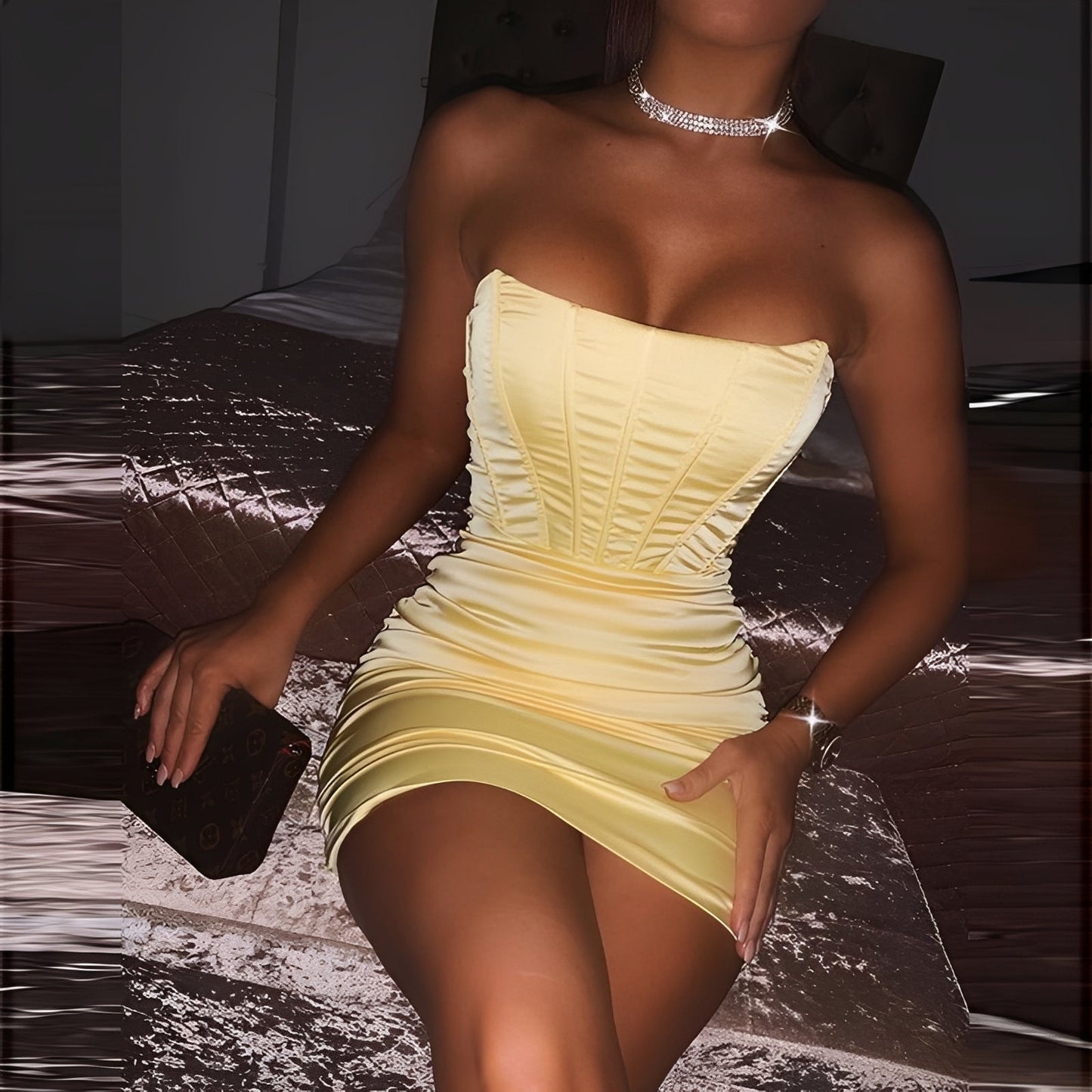 Isobelle - Modisches Damen-Minikleid mit Korsett