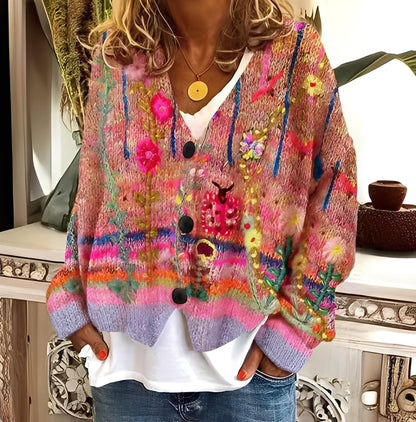 Daphné - Bequemer und farbenfroher Pullover für Damen