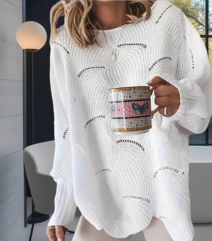 Kassandra - Elegancki damski sweter z dekoltem