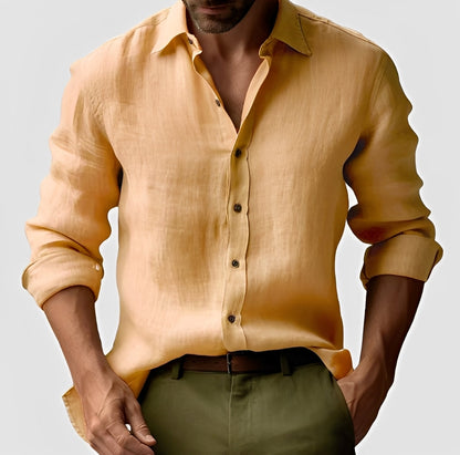 Emile - Chemise en lin simple et classique pour hommes