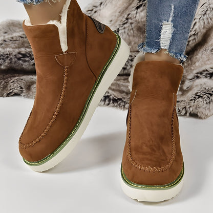 Ashlee - Warm winter boots for women with wedge heel