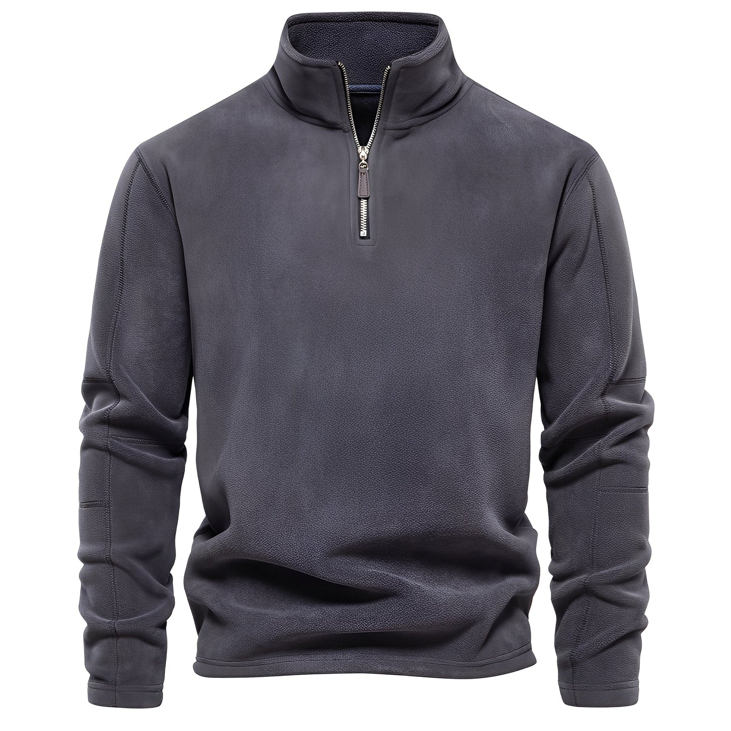 Nicholas - Fashionable fleece pullover for men with zipper