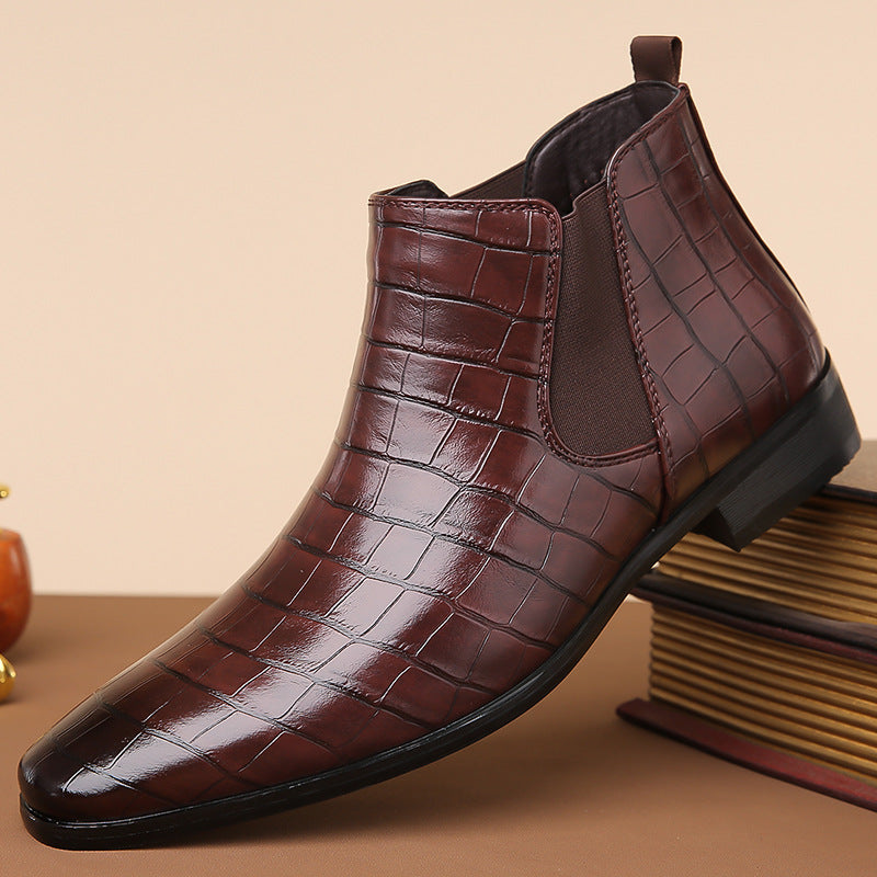 Gladwin - élégantes chaussures en cuir brillantes pour hommes