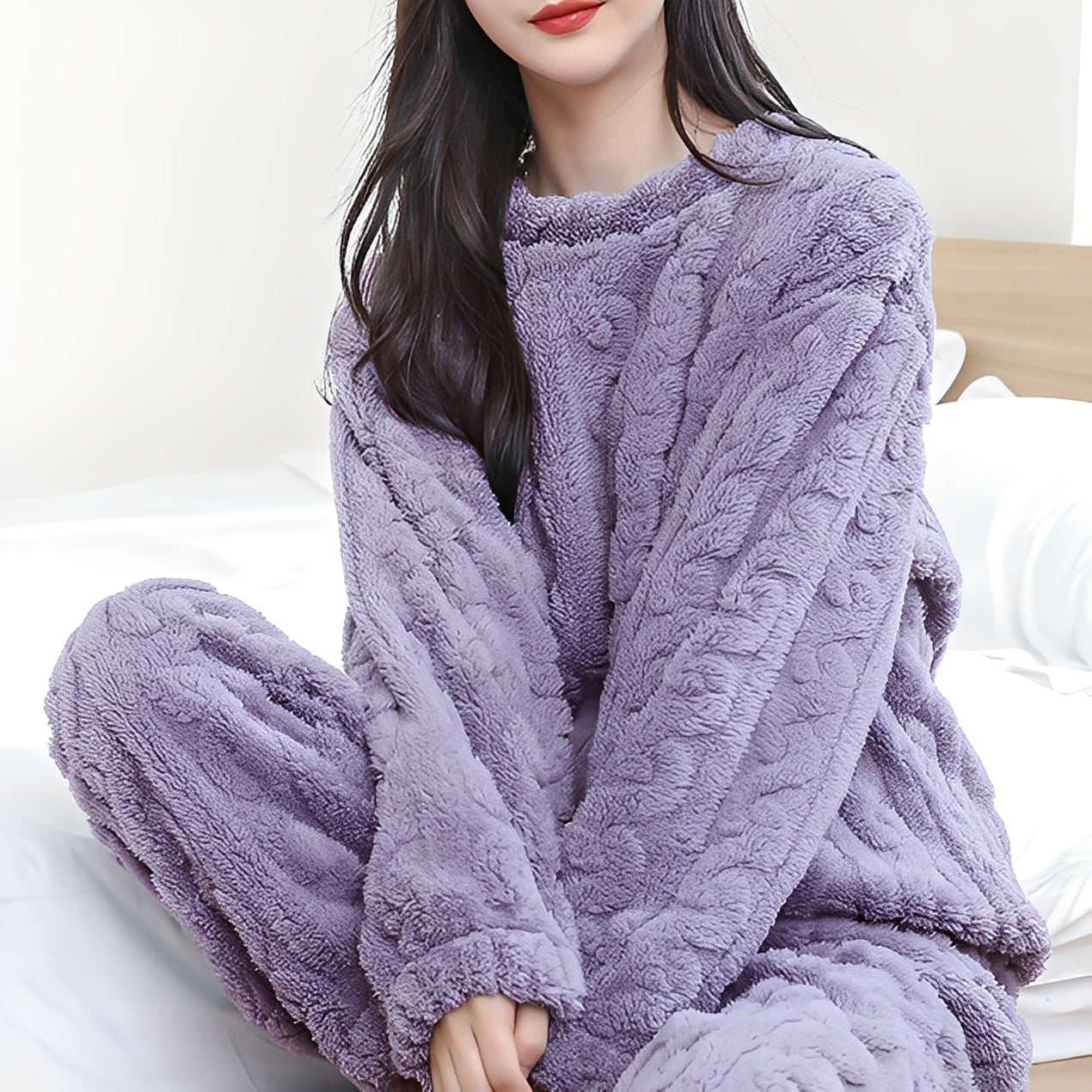 Kilie - Comfortable, cozy fleece duo set for women