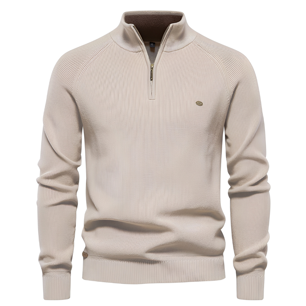 Brant - Stylový pánský svetr se čtvrtinovým zipem