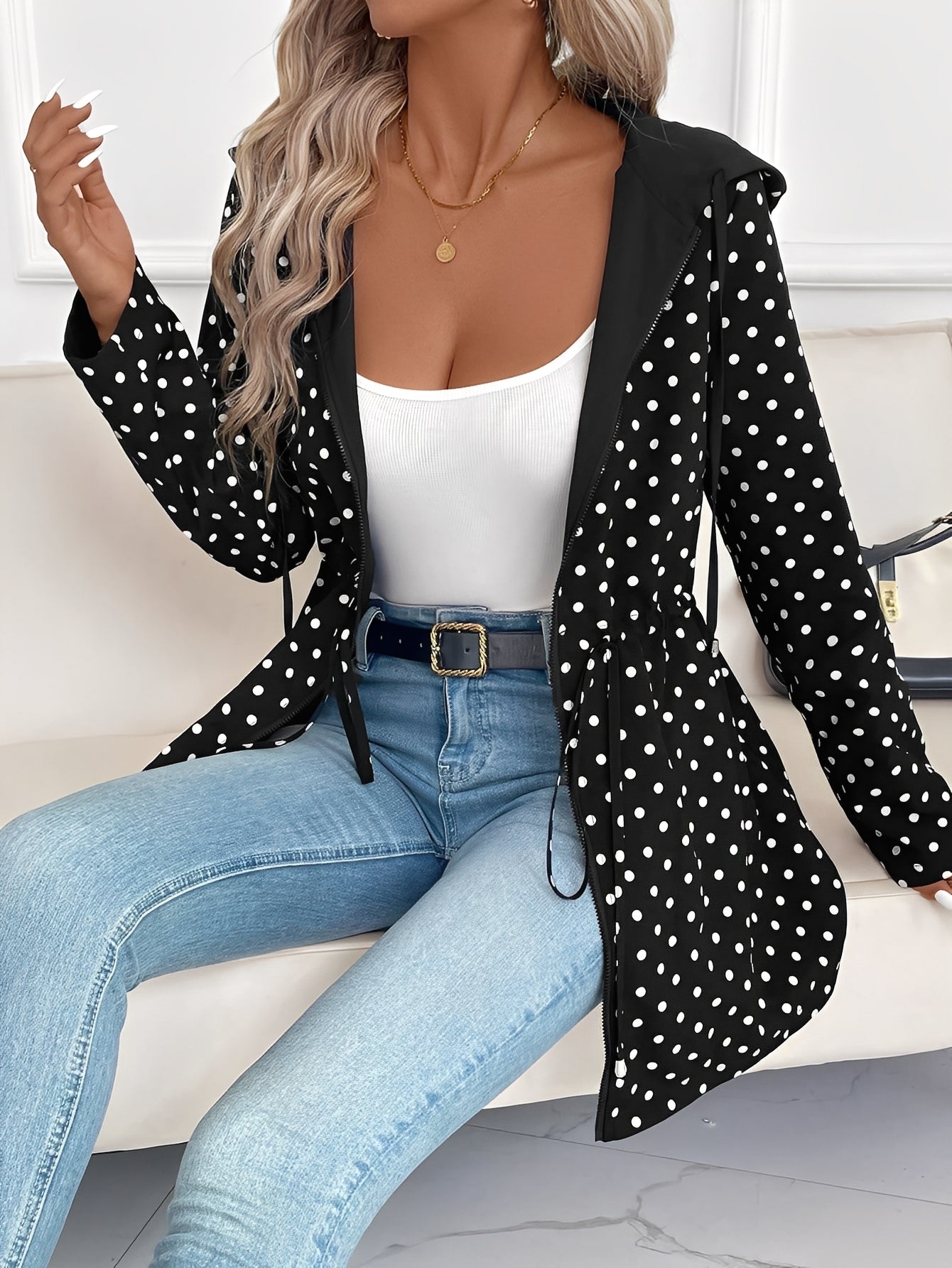 Jennelle - Trendige wendbare Damenkapuzenjacke