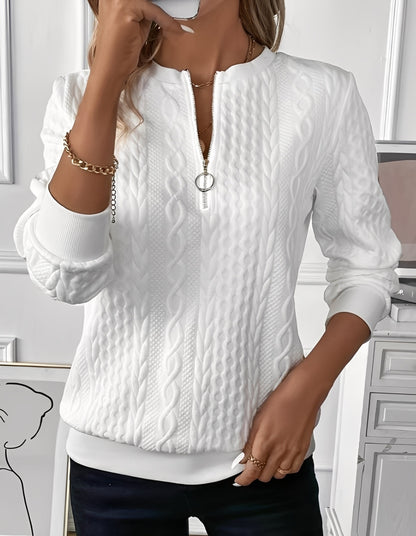 Davida - Eleganter, weicher gesteppten Damenpullover