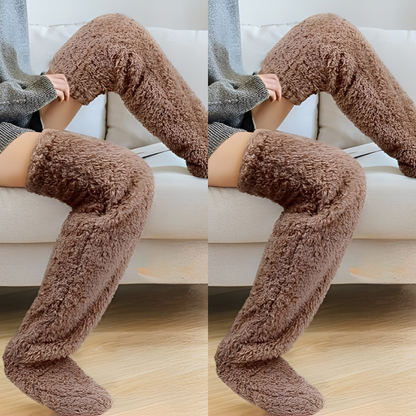 Camellia - Warm, over-the-knee winter socks for women