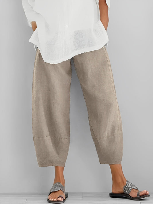 Alethea - Bequeme Leinenhose im lockeren Schnitt