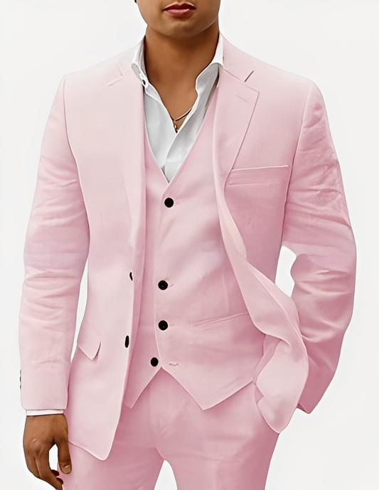 Beckham - Stylish men's linen set in three pieces