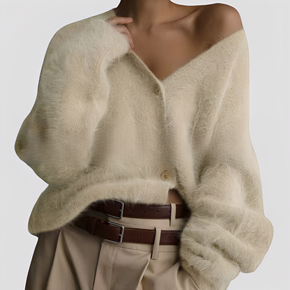 Lavena - Pull en cachemire pour femme, confortable et ample