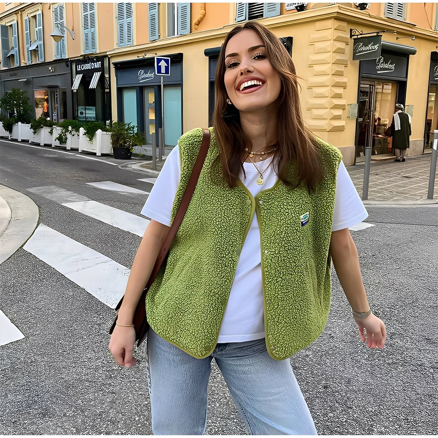 Bénédicte - Pohodlná dámská fleecová vesta