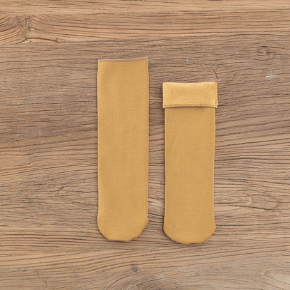 Gloria - Kuschelige Samt-Schneesocken für Damen