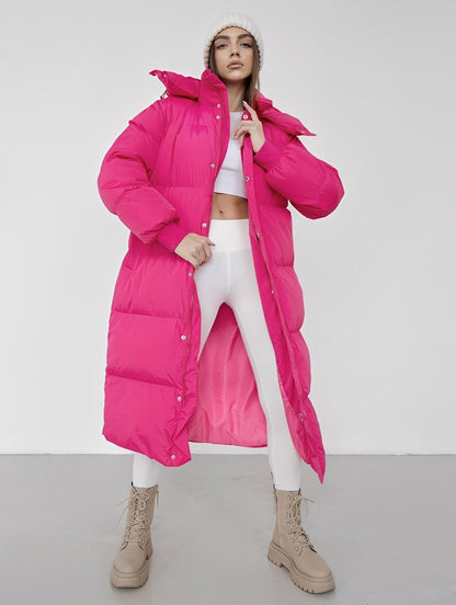 Eloise - Moderner, weit geschnittener Damenmantel mit Kapuze