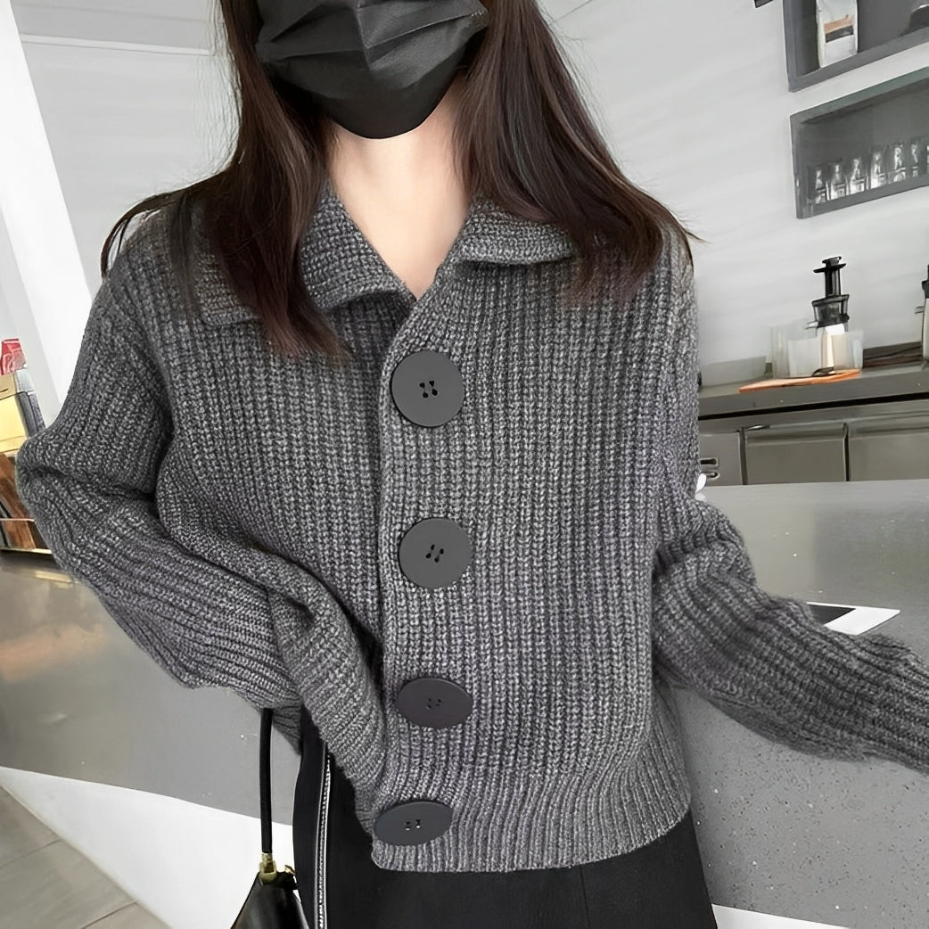 Alexus - Bequeme Damen-Strickjacke mit Knöpfen