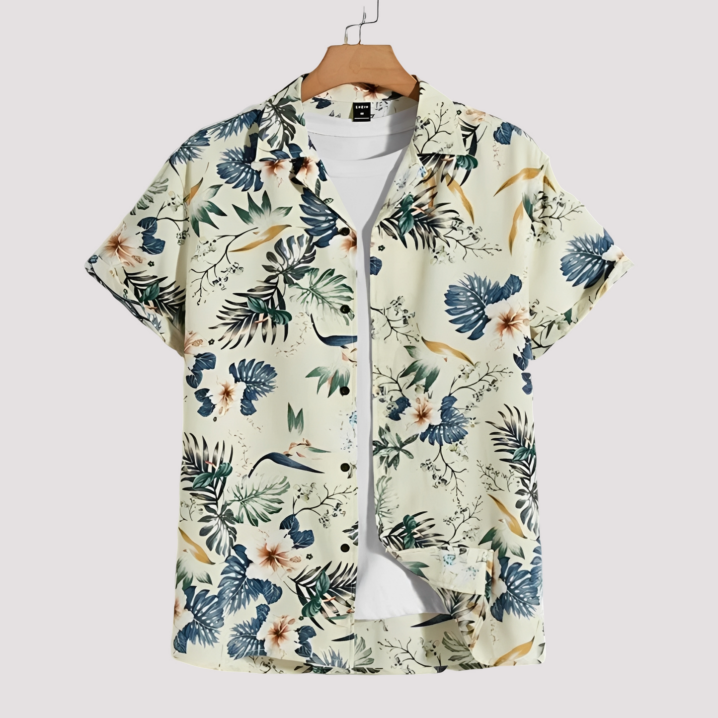 Arjun - Herren-Freizeithemd mit Hawaii-Muster