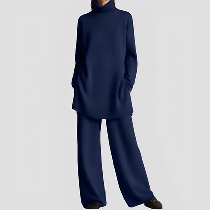 Jessica - Stilvolles Lounge-Set mit hohem Kragen für Frauen