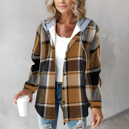 Martina - wygodna wełniana kurtka z kapturem dla kobiet