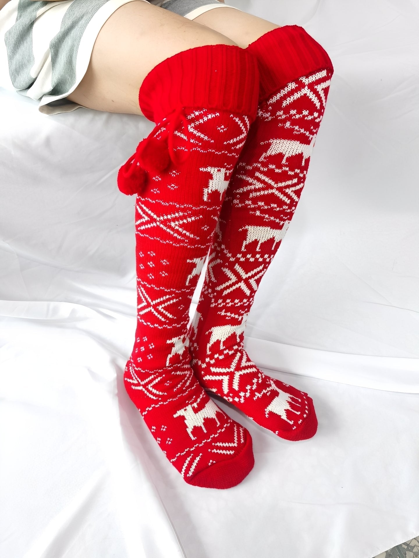 Corinne - Elegante Wollsocken für Damen zu Weihnachten