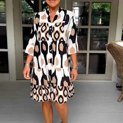 Floriane - Lässiges Kleid mit Print für Damen