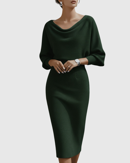 Danaya – Elegantes Midikleid mit Drapierung