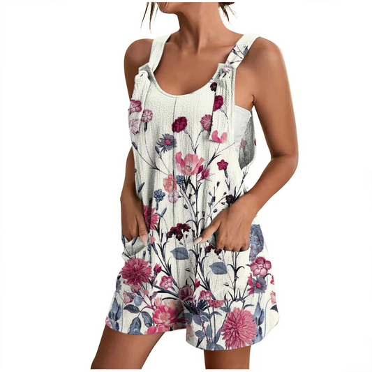 Estelle - Eleganter Damen-Romper mit Blumenmuster