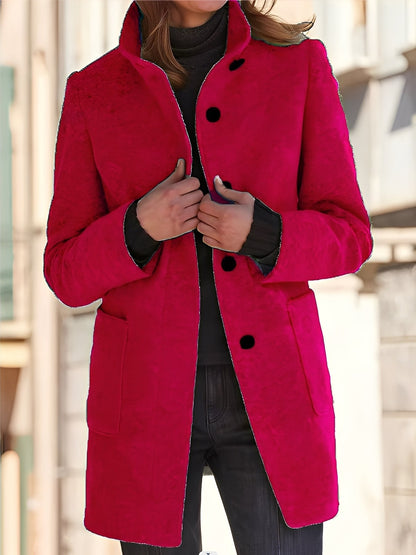 Michele - Windproof Women's Wool Coat