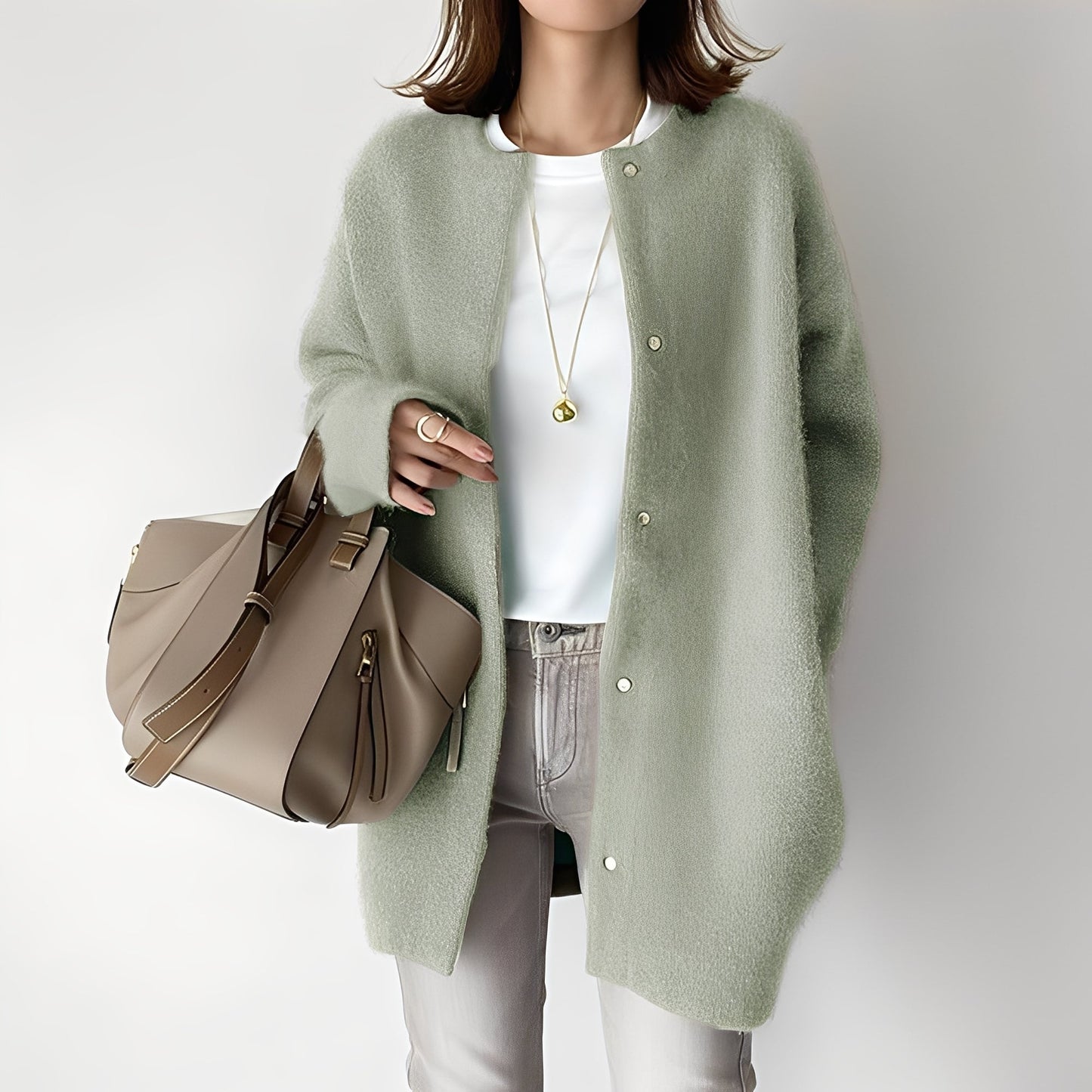 Savanah - Cardigan damă elegant, moale, croială lejeră