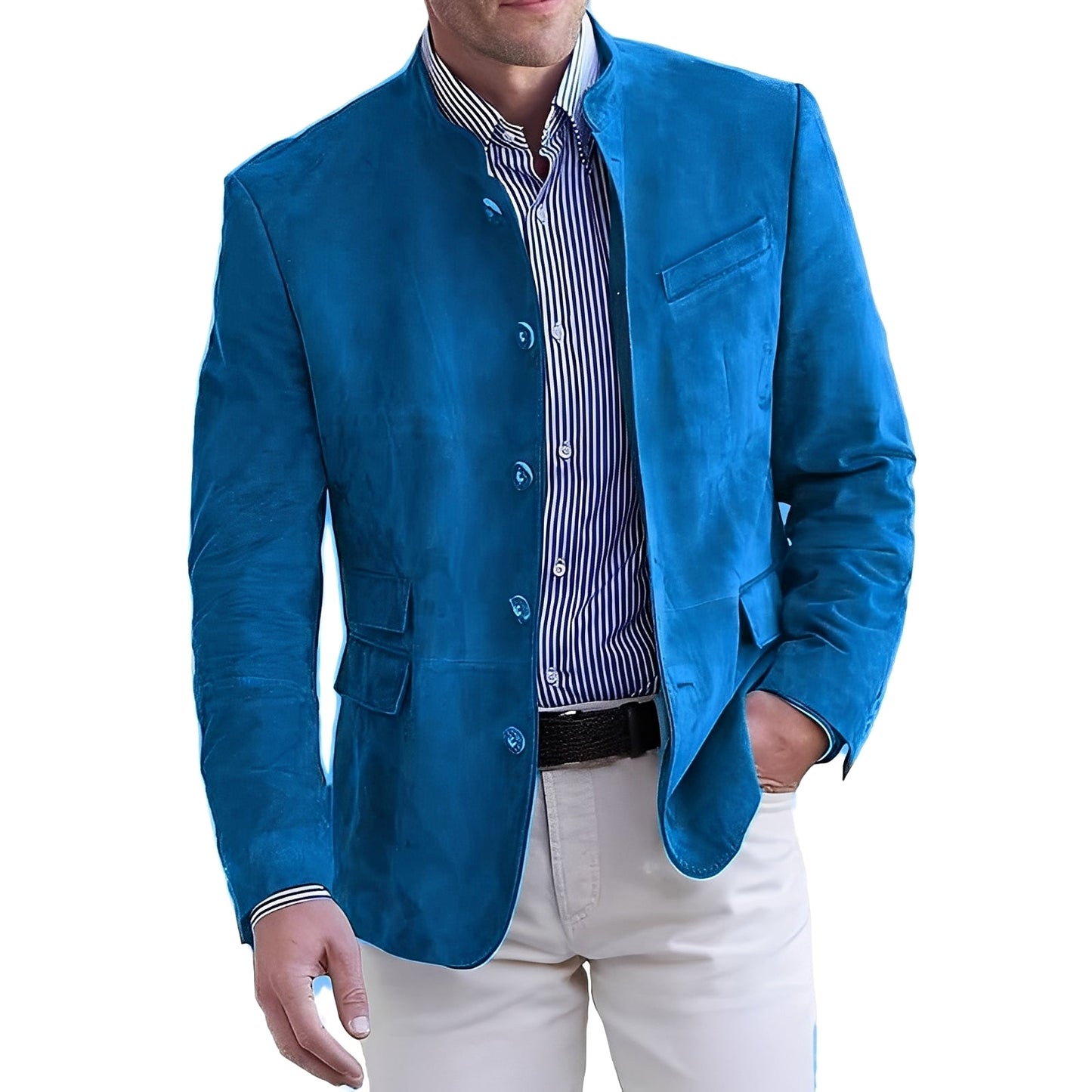 Brenden - Classic men's jacket for leisure with buttons