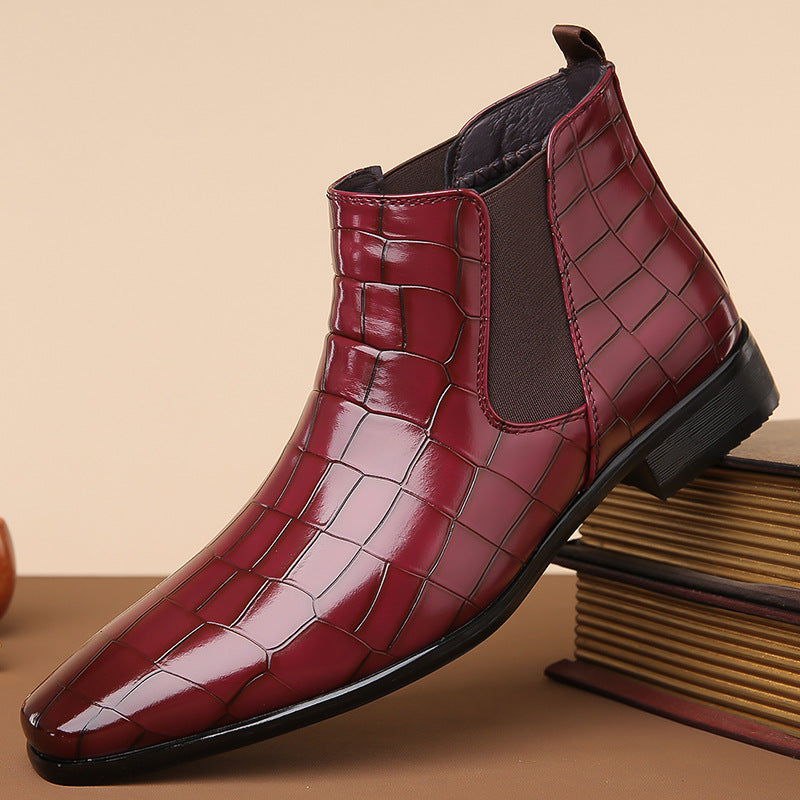 Gladwin - élégantes chaussures en cuir brillantes pour hommes