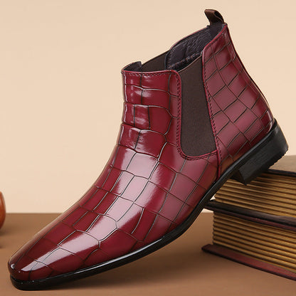 Gladwin - élégantes chaussures en cuir brillantes pour hommes