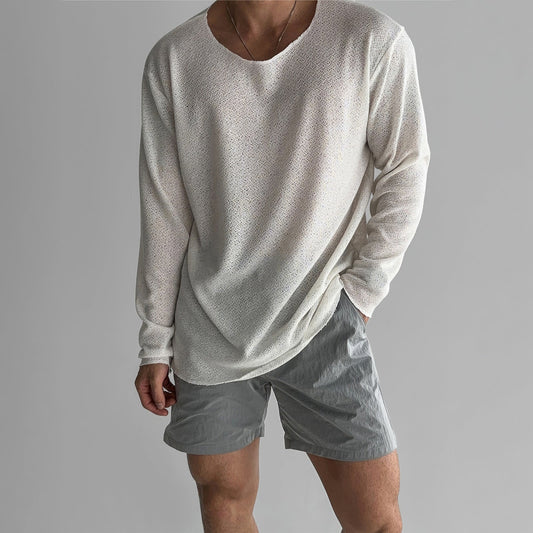 Carter - Bequemes Herren-Strickshirt mit langen Ärmeln