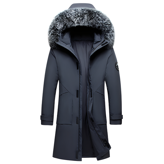 Crosby - Herren-Daunenjacke mit Fellkapuze