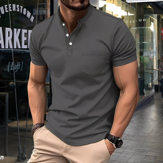 Darwin - Komfortables, leichtes Herren-Poloshirt mit halbem Kragen