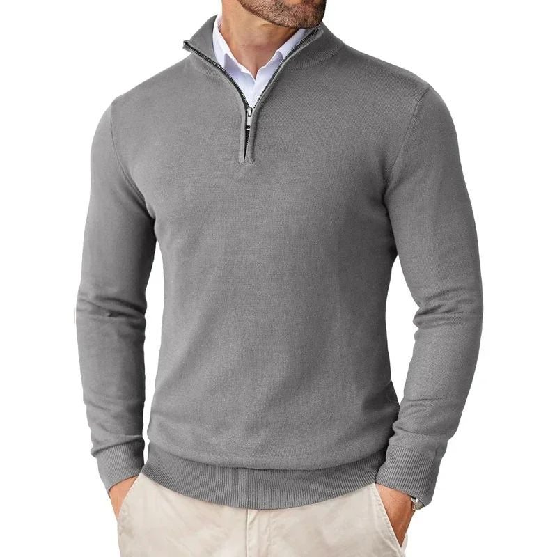 Bowen - Modern men's sweater with zipper