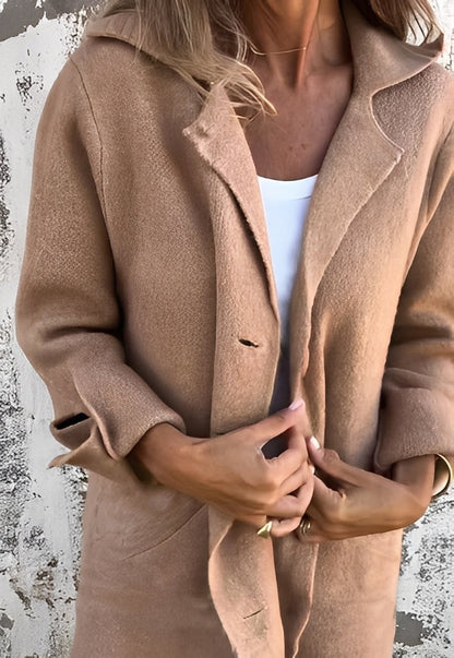 Izabelle - Long and comfortable women's knit cardigan