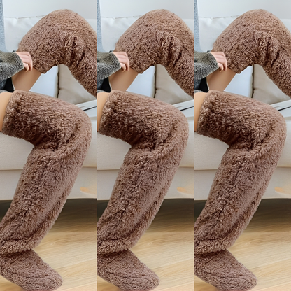 Camellia - Warm, over-the-knee winter socks for women