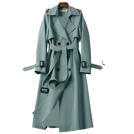 Patricia - Elegant women's trench coat with buttons